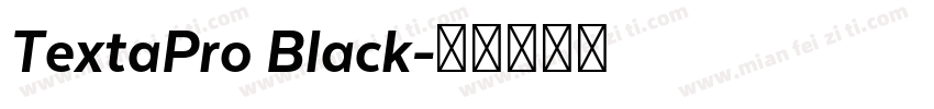TextaPro Black字体转换